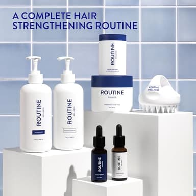 Routine Wellness Anti-Thinning Shampoo and Conditioner Set for Thinning Hair - Biotin DHT Blocker Women & Men - Color Safe Shampoo for Hair Loss & Healthier Hair - Rose Hips (Pack of 2) - Image 7