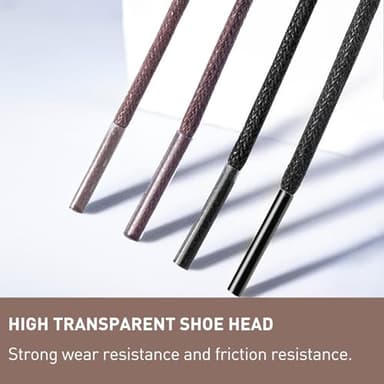 NDTEZUGT 2 Pairs Waxed Golf Shoelaces for FootJoy Shoes, 3/32"(2.5mm) Oxford Thin Dress Shoe Laces Replacement Strings (White,36"/90cm) - Image 7