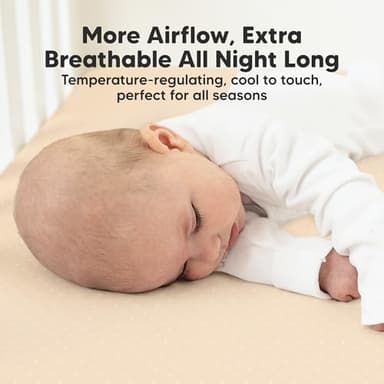 KeaBabies 2-Pack Fitted Crib Sheets for Boys, Girls, Baby - Soft Bamboo Viscose Cotton, 52x28 Standard Crib Mattress Sheets, Toddler Bed Mattress Cover, Gender Neutral, Breathable, Durable (Pecan) - Image 7