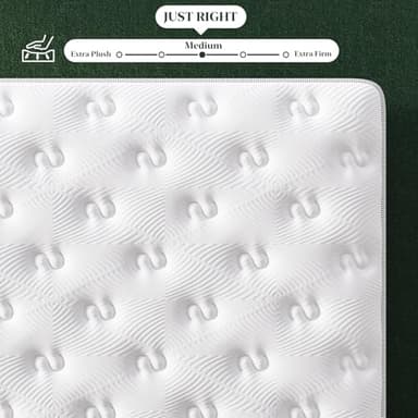King Mattress, 14-Inch Luxury Hybrid Mattress, Fiberglass-Free Mattress in a Box with Gel-infused Memory Foam, Individual Pocket Spring for Motion Isolation-Edge Support,CertiPUR-US,10-Year Warranty - Image 7