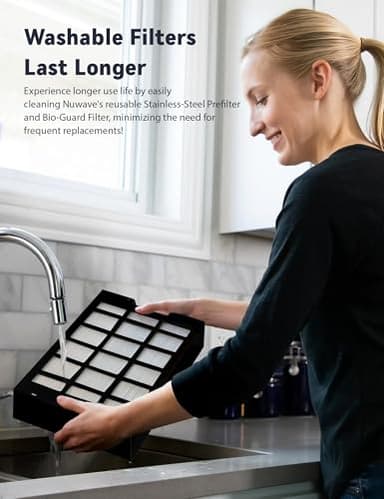 Nuwave Whole House Air Purifiers, Oxypure Smart Air Purifier with 5 Stage Tower Structure Air Filter, Air Quality & Odor Sensors, Sleep Mode for Bedroom, Remove 99.99% of Dust, Smoke, Pollen, Allergen - Image 4