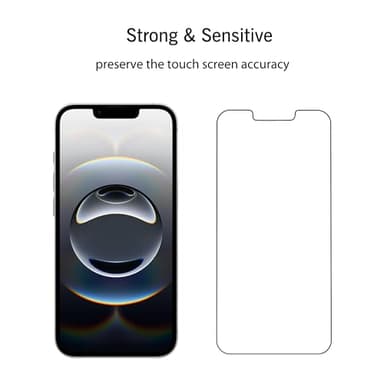 Ailun Screen Protector for iPhone 16e / iPhone 14 / iPhone 13 / iPhone 13 Pro [6.1 Inch] Display 3 Pack Tempered Glass, Case Friendly [Not for iPhone 16 6.1 Inch] - Image 5