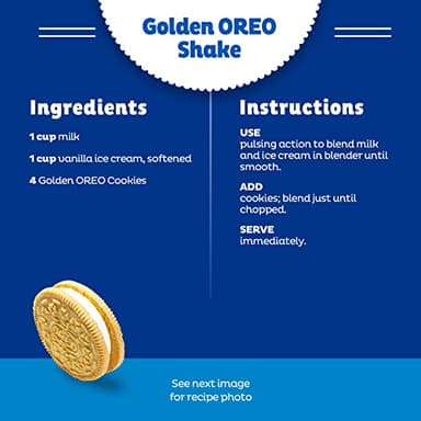 OREO Double Stuf Golden Sandwich Cookies, King Size, 12 Snack Packs (8 Cookies Per Pack) - Image 11
