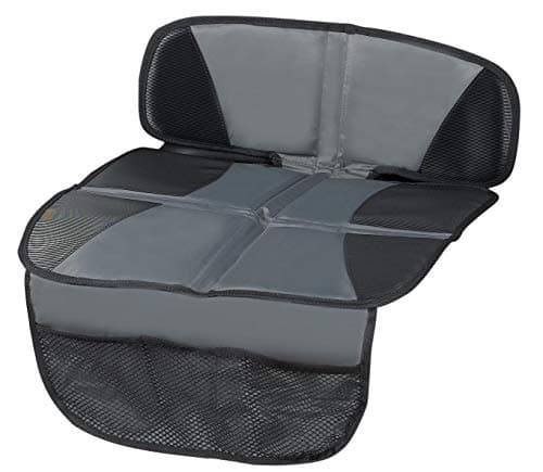 Kaiphy Car Seat Protector - Seat Protection Mat - Thick Padding - Durable, Waterproof Fabric, Leather Reinforced Corners & 3 Pockets for Handy Storage Gray - Image 1