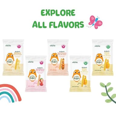 Little Bellies Organic Mango Yogurt Pick-Me Sticks, (Pack of 5 x 0.56 oz Individual Packs) - Image 5