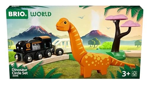 BRIO World – 36098 Dinosaur Circle Set | Toy Train for Kids Aged 3 Years Up - Image 1