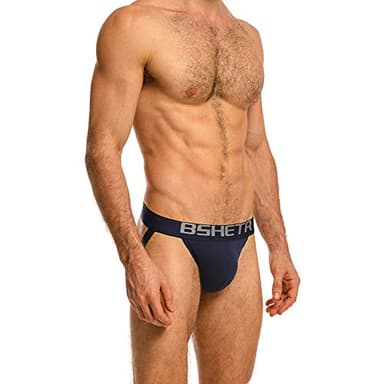 BSHETR Men's Jockstraps Athletic Supporters 4-Pack Cotton Work Out Underwear (4-Pack, size M:28"-30",71cm-76cm) - Image 4