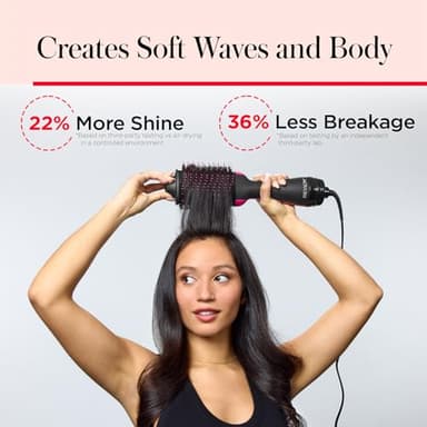 REVLON One-Step Volumizer Hair Dryer and Styler with Improved Motor – Easy Salon-Style Blowouts – Less Frizz, More Shine, and Reduced Heat Damage, for all Hair Types and Lengths (Black) - Image 4