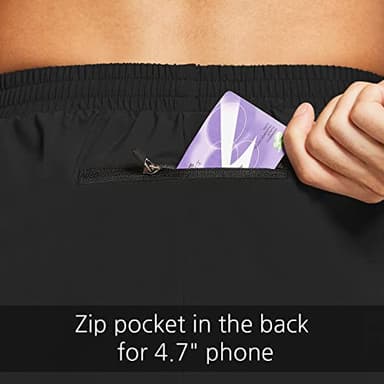 baleaf Men's 5" Running Athletic Shorts Zipper Pocket for Workout Gym Sports Lightweight Quick Dry Black Size L - Image 4