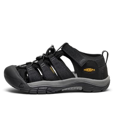 KEEN Newport H2 Closed Toe Water Sandals, Black Yellow, 13 US Unisex Little Kid - Image 3