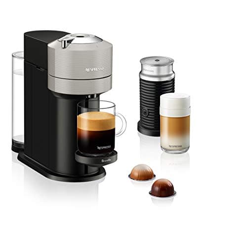 Nespresso Vertuo Next Coffee and Espresso Maker by Breville, with Aeroccino Milk Frother, Light Grey - Image 1