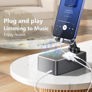 Seulliya USB C to 3.5mm Headphone Jack and Charger Adapter, 2-in-1 Audio & Fast Charging Splitter for Apple iPhone 17/16/15/Pro/Pro Max, iPad, Samsung, Pixel, and More 2Pack - Image 4