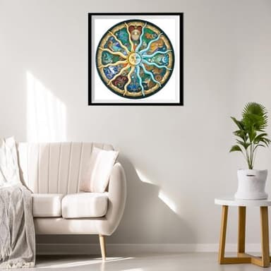 Jigsaw Puzzles for Adults 1000 Pieces Round - Zodiac Horoscope 12 Constellation Astrology Puzzle, Challenging Hard Fun Adult Puzzles for Game Nights, Gift for Puzzle Lovers (26.7 Inch Round - Image 5