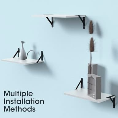 DAWASAPAT Projector Mount, White Small Mini Projector Shelf/Cable Box Wall Mount/Router Wall Mount, Projector Holder Stand Accessories with Cable Ties-2pcs - Image 5