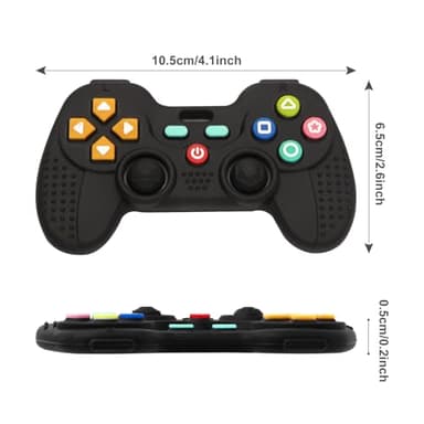 Hooku 2 Pack Silicone Teething Toys for Babies 0-6 Months, Teethers for Babies 6-12 Months, Remote Teether for Baby, Sensory Toys for Babies, Baby Chew Toys KLW8808 - Image 7