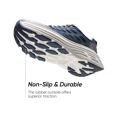 NORTIV 8 Men's Walking Running Tennis Cushioning Shoes ActiveFloat Non Slip Athletic Gym Workout Jogging Comfortable Sneakers,Size 10,Blue,SNWS245M - Image 3