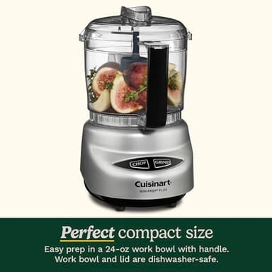 Cuisinart Food Processor, Mini-Prep 3 Cup, 24 oz, Brushed Chrome and Nickel, DLC-2ABC - Image 3