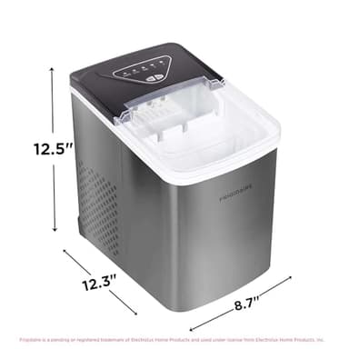 Frigidaire EFIC123-SS Counter Top Maker, Produces 26 pounds Ice per Day, Stainless Steel - Image 5