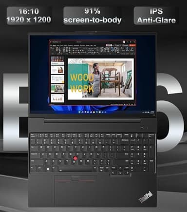 Lenovo ThinkPad E16 G2 Business Laptop Computer, 16" FHD+, AMD 8-Core Ryzen 7 7735HS (Beat i7-1360P), 32GB DDR5, 1TB PCIe SSD, WiFi 6E, Fingerprint Reader, Backlit Keyboard, Windows 11 Pro(Renewed) - Image 5