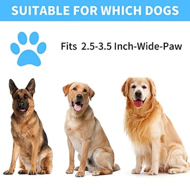 Comotech Dog Paw Cleaner with Bath Brush & Absorbent Towels - Adjustable Ring Handle for Long and Short-Haired Dogs (Large, Blue) - Image 6