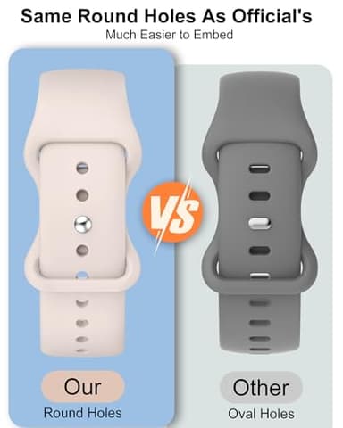 Patenting Sport Silicone Band Compatible with Apple Watch Bands for Women Men 38mm 40mm 41mm 42mm 44mm 45mm 46mm 49mm, Soft Wristband Waterproof Sport Strap for iWatch Series 10 9 8 7 6 5 4 3 2 1 SE - Image 2