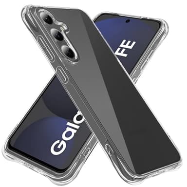 Hongxinyu Crystal Clear Case for Samsung Galaxy S24 FE, Slim Thin Soft TPU Airbag Protection Shockproof Scratch Resistant Protective Phone Case for Samsung Galaxy S24 FE 5G (Clear) - Image 1