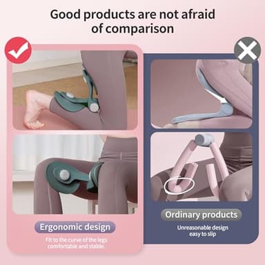 ZONRIBIN Thigh Master - Thigh & Hip Strengtheners,Thigh Toner & Butt, Leg, Arm Toning Master Equipment for Home Gym Workout (Dark Green) - Image 4