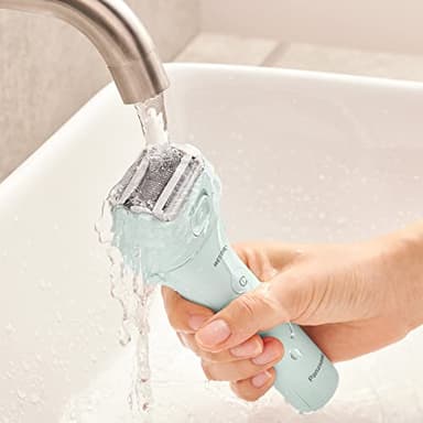 Panasonic Electric Bikini Trimmer, Women's Waterproof, Full-Body Cordless Electric Razors for Women with Bikini Attachments, 3 Hypoallergenic Blades, for Travel, Shower and Everyday Use - ES-AWL6AG - Image 6