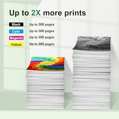 LC401XL Ink Cartridges for Brother Printer High Yield Replacement for Brother LC401 XL Ink Cartridges Work with MFC-J1010DW MFC-J1012DW MFC-J1170DW Printer (4 Pack,Black Cyan Magenta Yellow) - Image 3