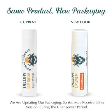 Moisturizing Tallow Lip Balm – Grass-Fed Beef Tallow with Organic Coconut Oil, Beeswax, and Vitamin E – Sweet Orange – Lip Balm Set – Travel Essential – 3-Pack - Image 2