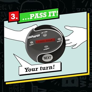 Hasbro Gaming Catch Phrase Electronic Game | Fun Active Handheld Party Games for Adults, Teens, and Kids | 4 or More Players, 2 Teams | Portable Summer Travel Activities | Ages 12+ (Amazon Exclusive) - Image 7