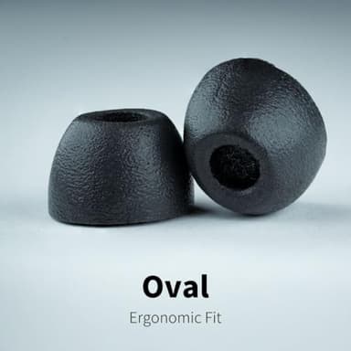 Comply 400 Core Series | Memory Foam Replacement IEM Ear Tips for Campfire Audio, Sennheiser, & More | Superior Noise Isolation, Ultimate Comfort, Secure Fit | Oval, Black, Small (3 Pairs) - Image 3