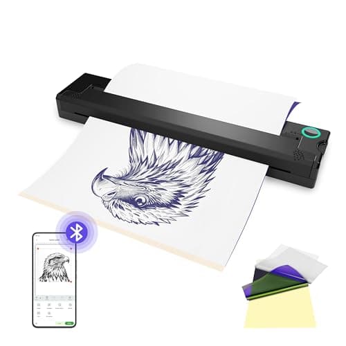 P90 Tattoo Stencil Printer, Wireless Thermal Tattoo Printers with Stencil Paper,Portable Tattoos Printer Compatible with Phone Pad and PC - Image 1