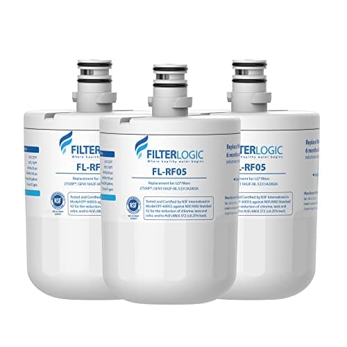 Filterlogic 5231JA2002A Refrigerator Water Filter, Replacement for LG® LT500P®, GEN11042FR-08, ADQ72910911, ADQ72910901, Kenmore 9890, 46-9890, LFX25974ST, LMX25964ST, LSC27925ST, 3 Pack - Image 1