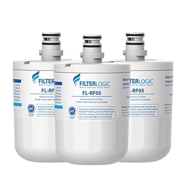 Filterlogic 5231JA2002A Refrigerator Water Filter, Replacement for LG® LT500P®, GEN11042FR-08, ADQ72910911, ADQ72910901, Kenmore 9890, 46-9890, LFX25974ST, LMX25964ST, LSC27925ST, 3 Pack - Image 1