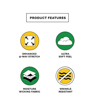 Tipsy Elves Men's Golf Polo Shirt - Athletic Fit Performance 4-Way Stretch Moisture Wicking, Red White Blue U-S-Ace, Medium - Golf Shirts for Men - Image 5