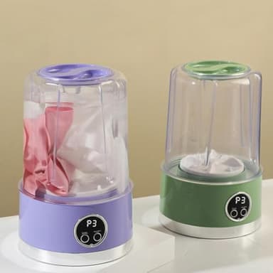 Underwear Washer, 2025 Upgraded Mini Washing Machine, Portable Rechargeable Cordless Mini Washing Machine Laundry Cup for Bra, Underwear, Socks, Baby Clothes and Camping RV Travel (White) - Image 4