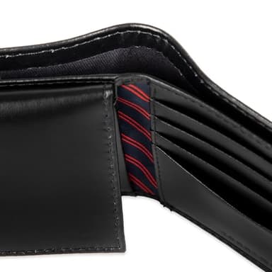 Tommy Hilfiger Men's Leather Wallet – Slim Bifold with 6 Credit Card Pockets and Removable ID Window, Casual Black Ranger, One Size - Image 7