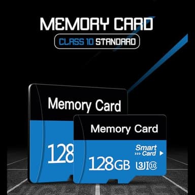 2 Pack 128 GB Micro Memory Card with Adapter, TF Memory Card Class 10, Mini Memory sd Card for Camera/Smartphone/Tablet/Drone (Blue 128GB*2) - Image 3
