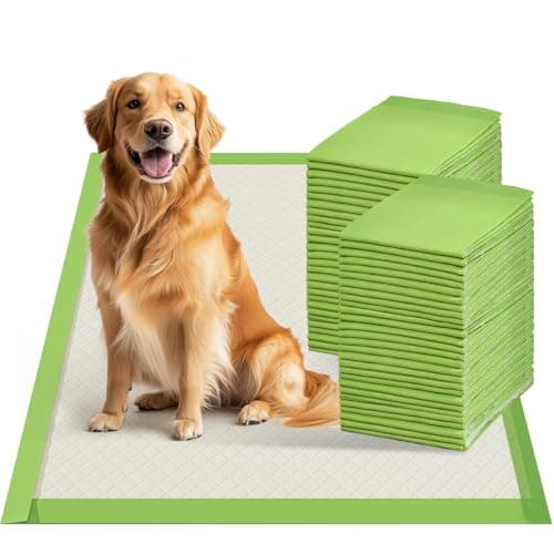 Gardner Pet Dog Pee Pads Extra Large 28"x34", XL Thicker ECO Green Disposable XLarge Puppy Training Pads Super Absorbent Full Edge-Wrapping Pad for Dogs, Puppies, Doggie, Cats, Rabbits-(30 Count) - Image 1