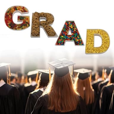 10" Reusable Plastic Box Form Tray Display for Treats, Charcuterie, Cake Pop, Candy, Charcuterie Box, Custom Charcuterie Letters Fillable - Reusable Letter Box - (White Plastic, S) - Image 7