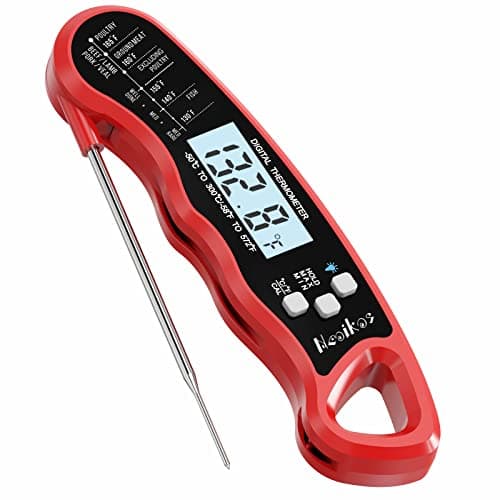 Neoikos Digital Meat Food Thermometer - 2~3S Instant Read Cooking Thermometer, Backlight, Built-in Magnet, Calibration, Foldable Probe for Kitchen Deep Fry BBQ Grill Roast Turkey - Image 1