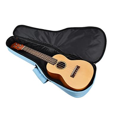 CLOUDMUSIC Ukulele Case Gig Bag Padded Backpack For Soprano 21" Inch(Soprano, Sky Blue) - Image 6
