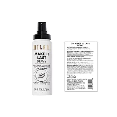 Milani Make It Dewy Setting Spray 3 in 1- Hydrate + Illuminate + Set (2.03 Fl. Oz.) Makeup Finishing Spray - Makeup Primer & Hydrating Setting Spray - Image 2