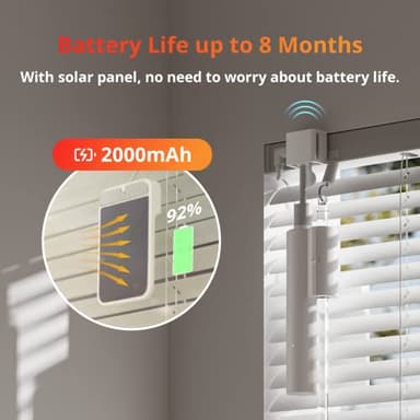 SwitchBot Blind Tilt Automatic Blind Opener 3-Pack & Hub 2- Smart Motorized Blinds with Bluetooth/IR Remote Control, WiFi Thermometer Hygrometer, Light Sensor, Work with Alexa, Google Home, HomeKit - Image 4
