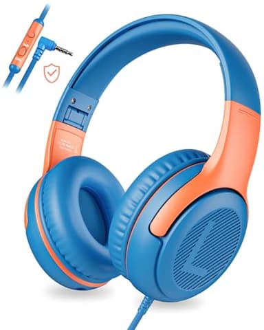 awatrue Kids Headphones Wired Toddler Headphones with Microphone, Over-Ear Headphones, 85/94dB Volume-Limiting, 3.5mm Jack, Foldable On-Ear Design - Safe & Comfortable for Learning & Entertainment - Image 1