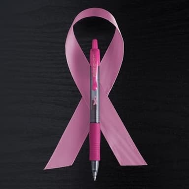 PILOT G2 Premium Pink Ribbon Retractable Gel Roller Ball Pen, Fine Point, Black Ink, 12-Pack (31332) - Image 4