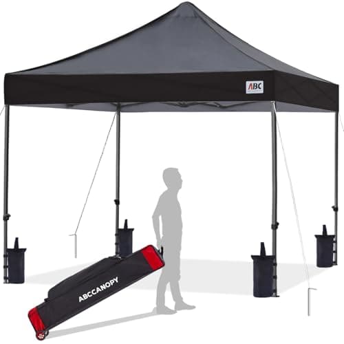 ABCCANOPY Patio Pop Up Canopy Tent 10x10 Commercial-Series (Black) - Image 1