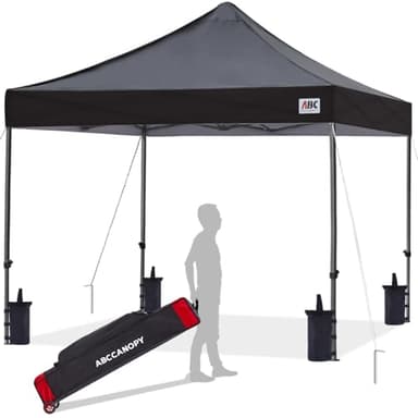 ABCCANOPY Patio Pop Up Canopy Tent 10x10 Commercial-Series (Black) - Image 1