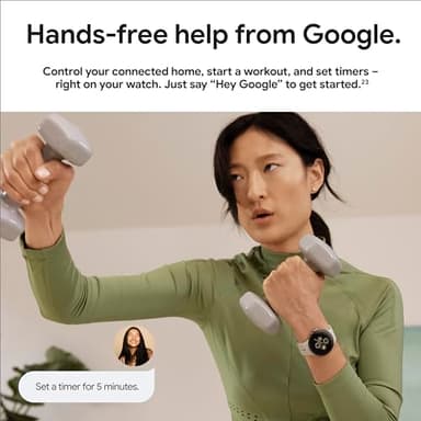 Google Pixel Watch 2 (Previous Model) with the Best of Fitbit - Heart Rate Tracking, Stress Management, Safety Features - Android Smartwatch - Champagne Gold Aluminum Case - Hazel Active Band - Wi-Fi - Image 13